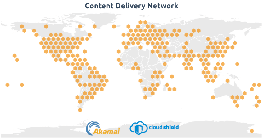 Cloud-Shield Akamai CDN map